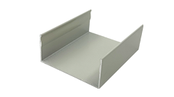 Anodized aluminum channel